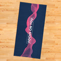 Focus On You Pembe Lacivert Mikrofiber Spor Havlusu