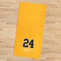 Kobe Bryant 24 Numara Mikrofiber Basketbol Spor Havlusu