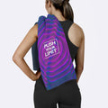 Push Your Limit Yazılı Mikrofiber Spor Havlusu