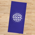 Never Stop Keep Going Eflatun Yazılı Mikrofiber Spor Havlusu