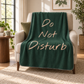 Do Not Disturb Yeşil Polar TV Battaniyesi