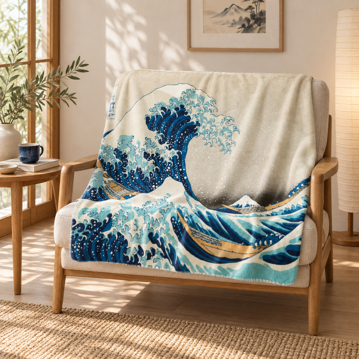 Kanagawa Dalgası – Hokusai Polar TV Battaniyesi