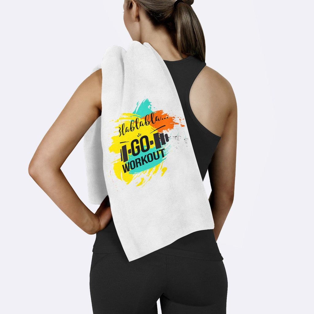 Don't Make Excuses Yazılı Mikrofiber Spor Havlusu