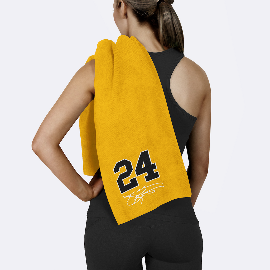 Kobe Bryant 24 Numara Mikrofiber Basketbol Spor Havlusu