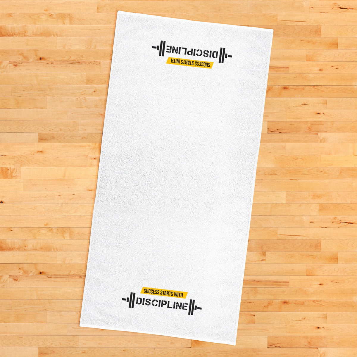 Discipline Yazılı Mikrofiber Spor Havlusu