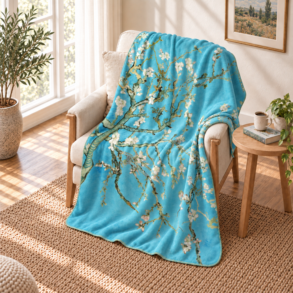 Almond Blossoms – Van Gogh Polar TV Battaniyesi
